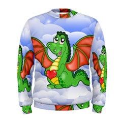 Dragon Heart Kids Love Cute Men s Sweatshirt by Nexatart