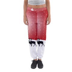 Reindeer In Snow Women s Jogger Sweatpants by Nexatart