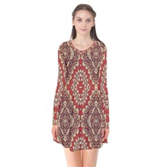 Seamless Carpet Pattern Flare Dress by Nexatart