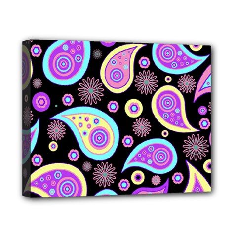 Paisley Pattern Background Colorful Canvas 10  x 8 