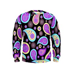 Paisley Pattern Background Colorful Kids  Sweatshirt