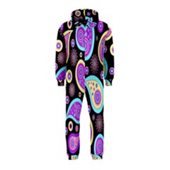 Paisley Pattern Background Colorful Hooded Jumpsuit (Kids)