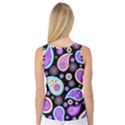 Paisley Pattern Background Colorful Women s Basketball Tank Top View2