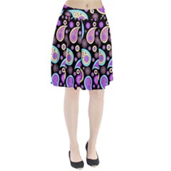 Paisley Pattern Background Colorful Pleated Skirt