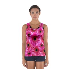 Gerbera Flower Nature Pink Blosso Women s Sport Tank Top  by Nexatart