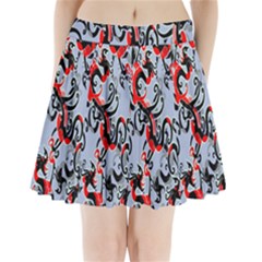 Dragon Pattern Pleated Mini Skirt by Nexatart