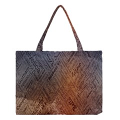 Typography Medium Tote Bag by Nexatart