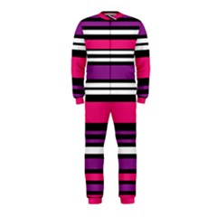 Stripes Colorful Background Onepiece Jumpsuit (kids) by Nexatart