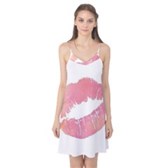 Pink Lips Camis Nightgown by Brittlevirginclothing