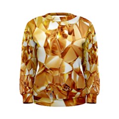 Golden Crystals Women s Sweatshirt by Brittlevirginclothing