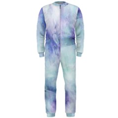 Blue Hipster Pattern Onepiece Jumpsuit (men)  by Brittlevirginclothing