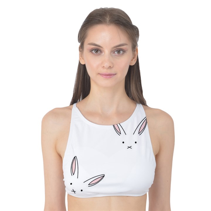 Cute bunnies Tank Bikini Top