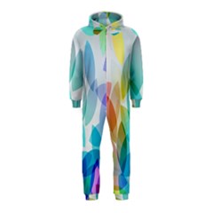 Rainbow Feather Hooded Jumpsuit (kids) by Brittlevirginclothing