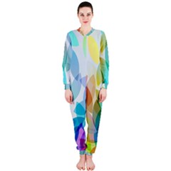 Rainbow Feather Onepiece Jumpsuit (ladies)  by Brittlevirginclothing