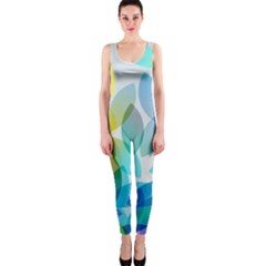 Rainbow Feather Onepiece Catsuit by Brittlevirginclothing