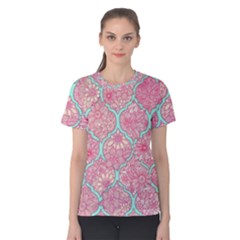 Moroccan flower mosaic Women s Cotton Tee