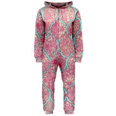 Moroccan Flower Mosaic Hooded Jumpsuit (ladies)  by Brittlevirginclothing