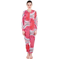 Cute Watermelon Onepiece Jumpsuit (ladies)  by Brittlevirginclothing