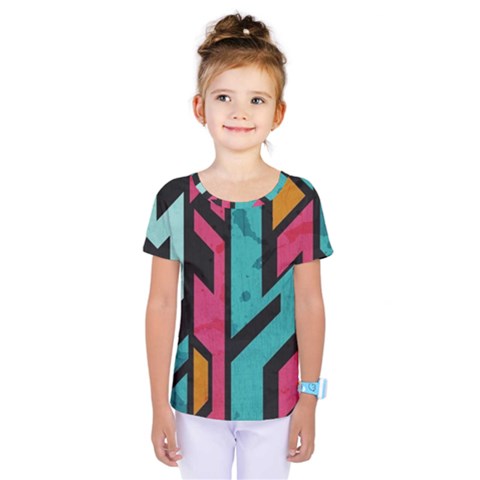 Bohemian Pattern Kids  One Piece Tee by Brittlevirginclothing