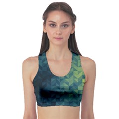 Gradiant Blue Sports Bra by Brittlevirginclothing