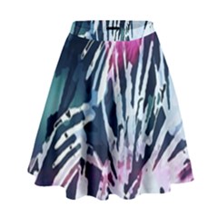 Colorful Palm Pattern High Waist Skirt by Brittlevirginclothing
