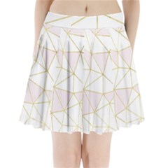 Cracked Pleated Mini Skirt by Brittlevirginclothing