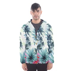 Grey Flowers Hooded Wind Breaker (men) by Brittlevirginclothing