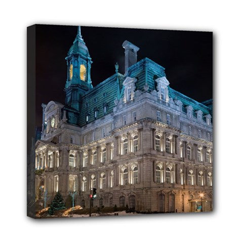 Montreal Quebec Canada Building Mini Canvas 8  x 8 