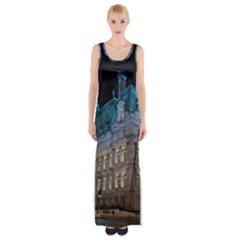 Montreal Quebec Canada Building Maxi Thigh Split Dress