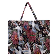 Quilt Zipper Large Tote Bag