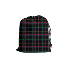 Plaid Tartan Checks Pattern Drawstring Pouches (Medium) 