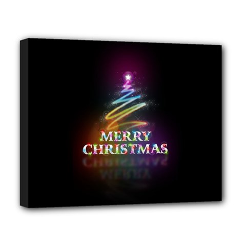 Merry Christmas Abstract Deluxe Canvas 20  X 16   by Nexatart