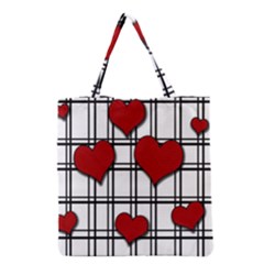 Hearts pattern Grocery Tote Bag