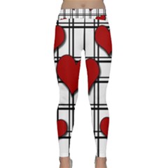 Hearts pattern Classic Yoga Leggings