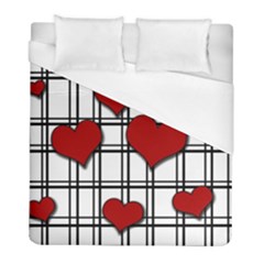 Hearts pattern Duvet Cover (Full/ Double Size)