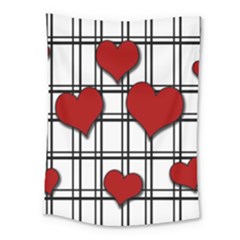 Hearts pattern Medium Tapestry