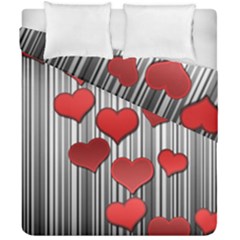 Valentines Day Pattern Duvet Cover Double Side (california King Size) by Valentinaart