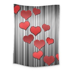 Valentines Day Pattern Medium Tapestry by Valentinaart