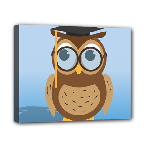 Read Owl Book Owl Glasses Read Canvas 10  X 8  by Nexatart