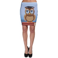 Read Owl Book Owl Glasses Read Bodycon Skirt by Nexatart