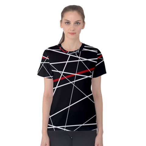 Lines Women s Cotton Tee by Valentinaart