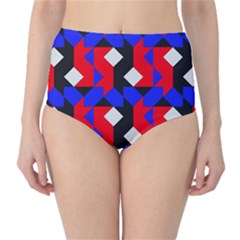 Pattern Abstract Artwork High-waist Bikini Bottoms