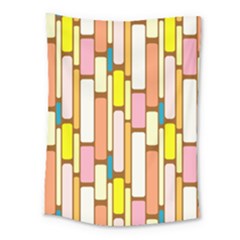 Retro Blocks Medium Tapestry by Nexatart