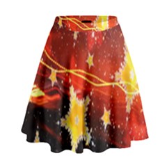 Holiday Space High Waist Skirt by Nexatart