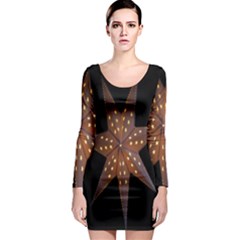 Star Light Decoration Atmosphere Long Sleeve Bodycon Dress