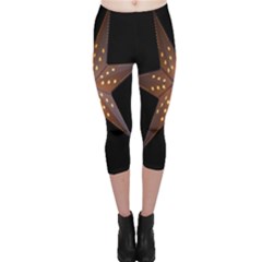 Star Light Decoration Atmosphere Capri Leggings 