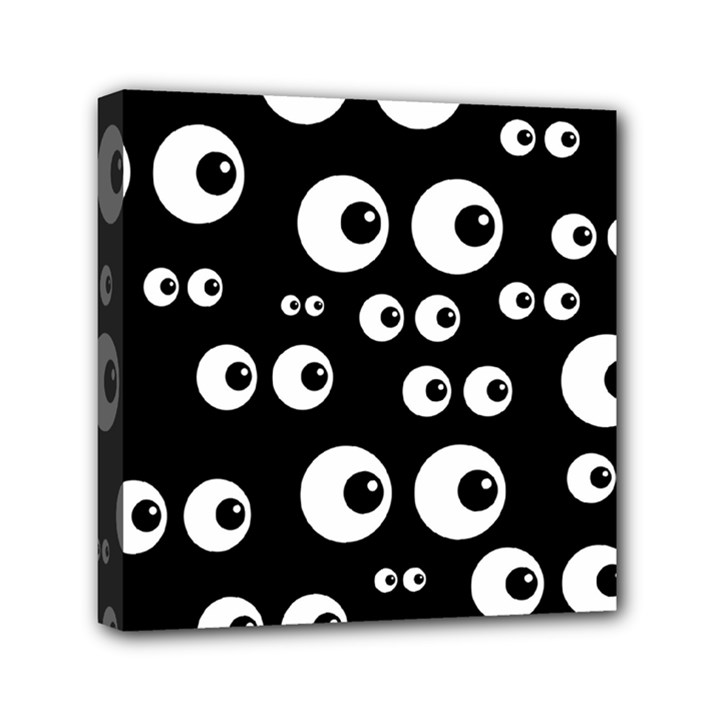 Seamless Eyes Tile Pattern Mini Canvas 6  x 6 