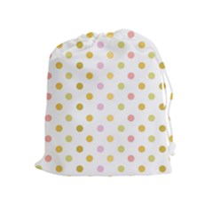 Polka Dots Retro Drawstring Pouches (extra Large)