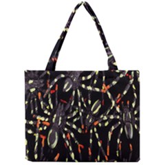 Spiders Background Mini Tote Bag by Nexatart