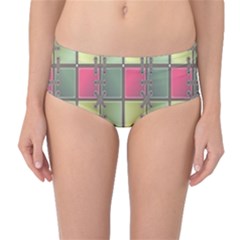 Seamless Pattern Seamless Design Mid-waist Bikini Bottoms by Nexatart